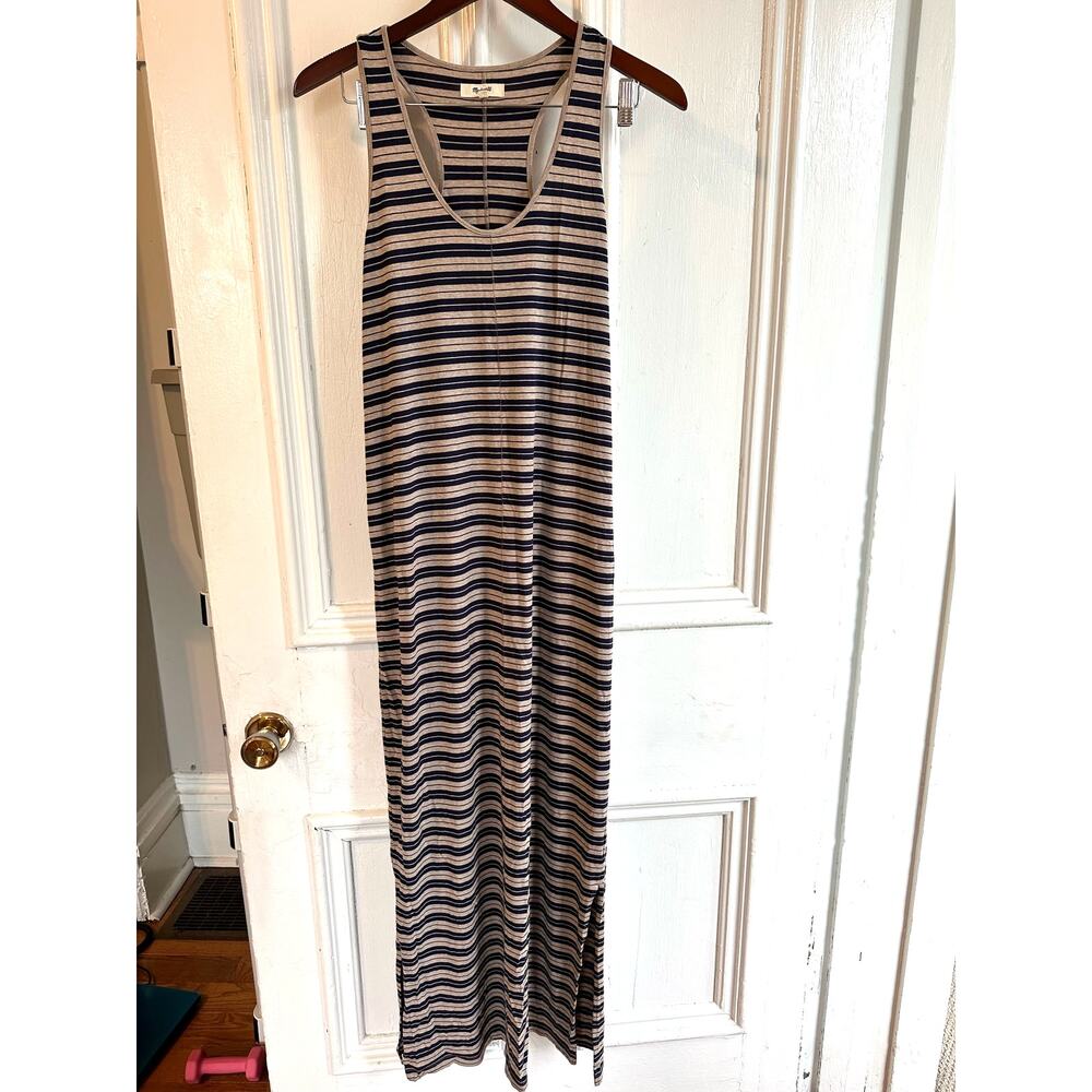 Madewell Racerback Striped Maxi Dress Sz‎ Small